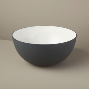 Aluminum and Enamel Serving Bowl, Graphite
