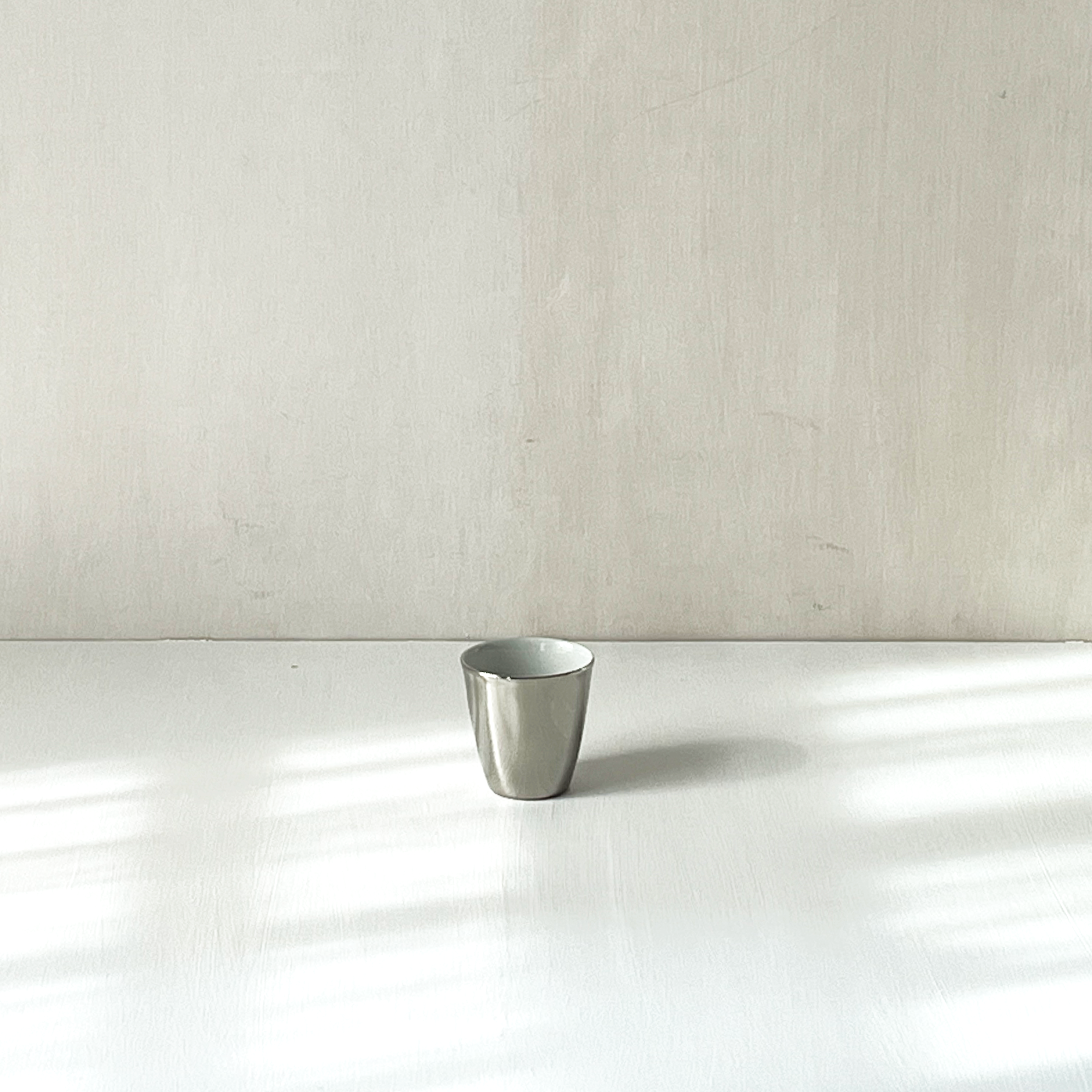 Espresso Cup, Platinum & Porcelain