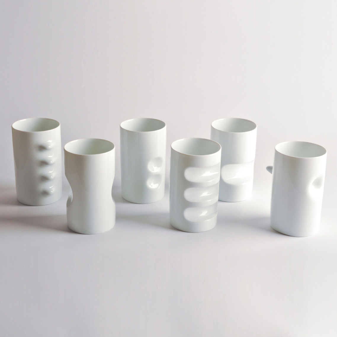 Hakusan Porcelain Teacups, Set of 6