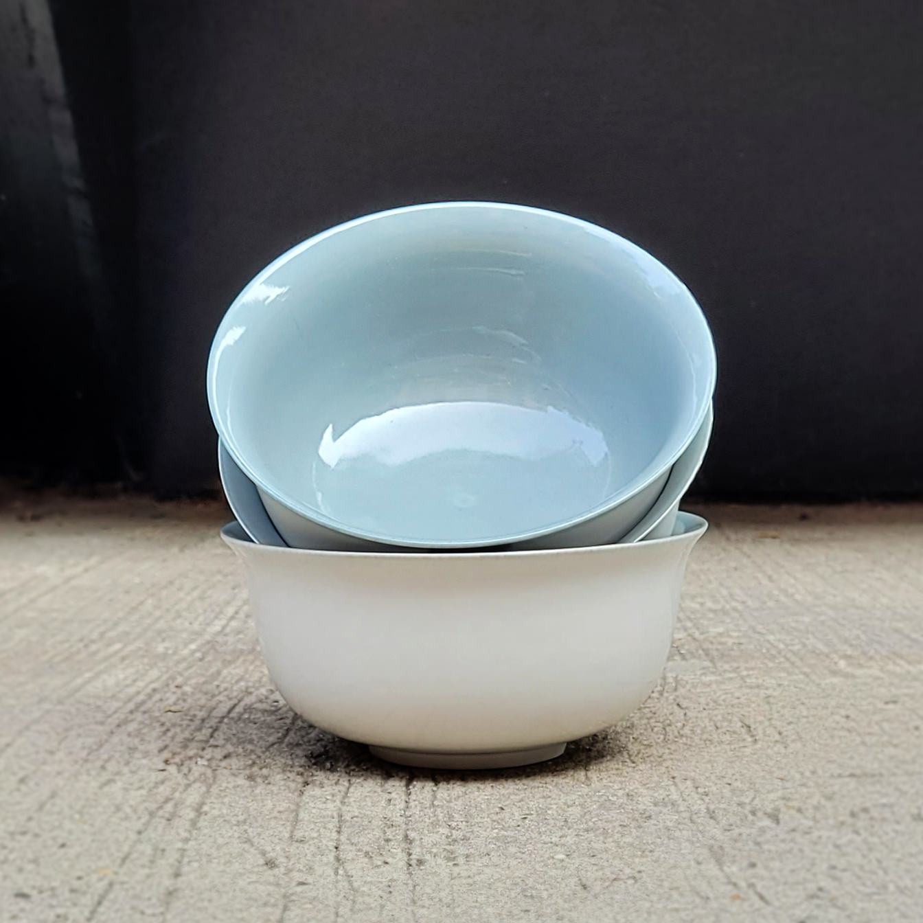 White Porcelain Snack Bowl