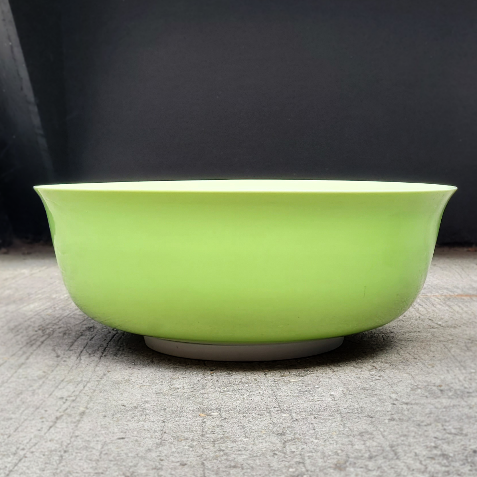 Green Porcelain Serving Bowl