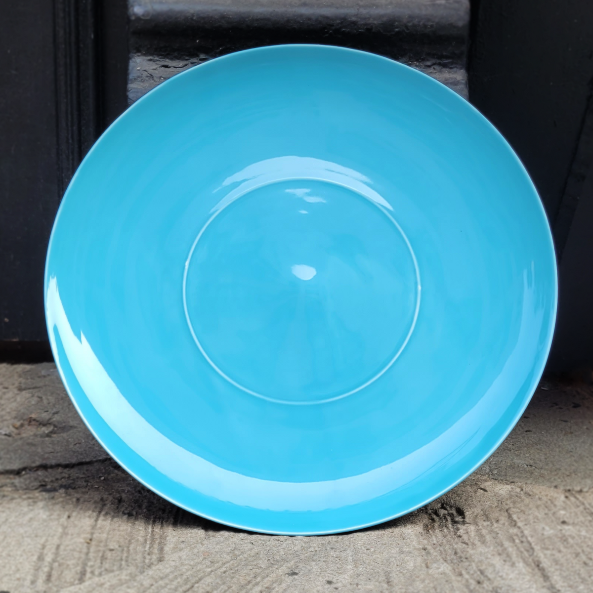 Turquoise Porcelain Serving Plate