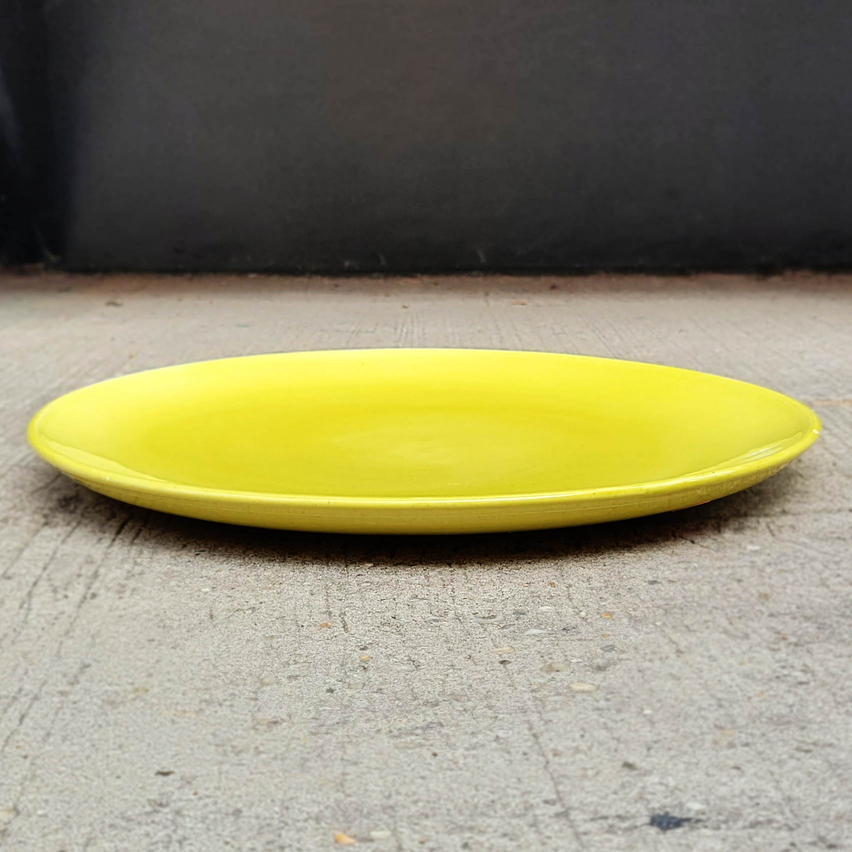 Yellow Ceramic Serving Plate