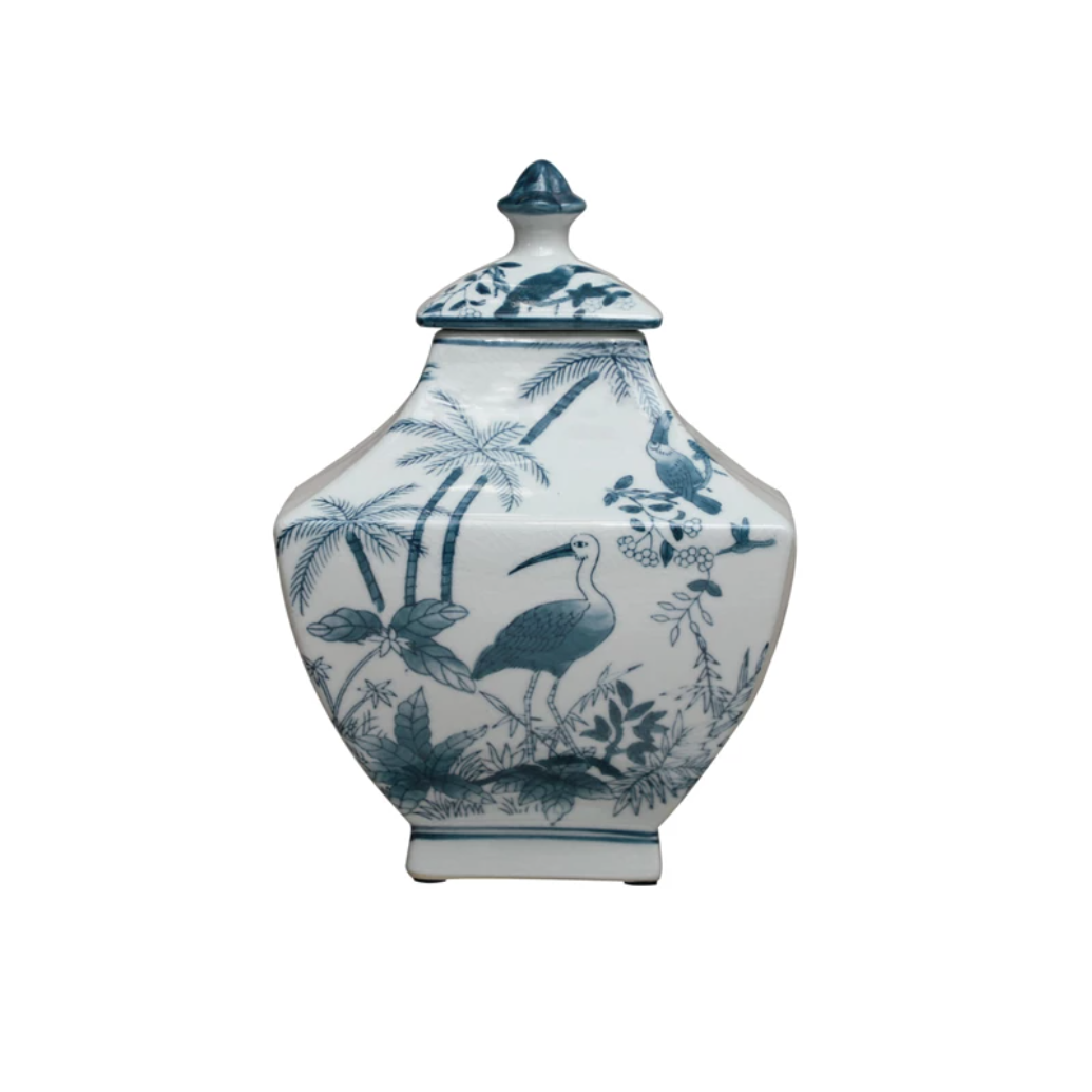 Hand Painted Vintage Ginger Jar