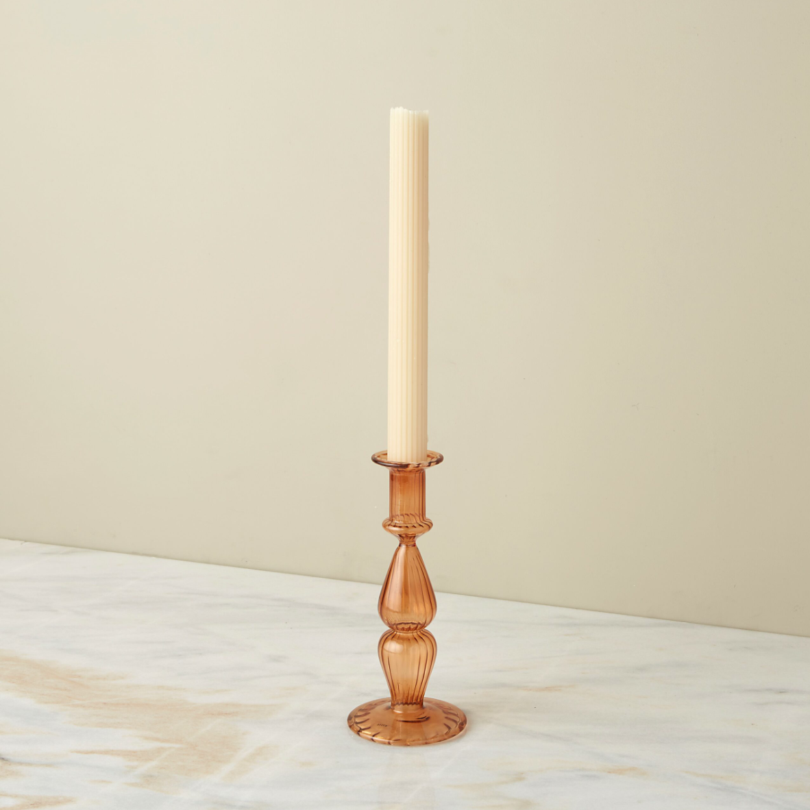 Glass Candlestick, Marmalade