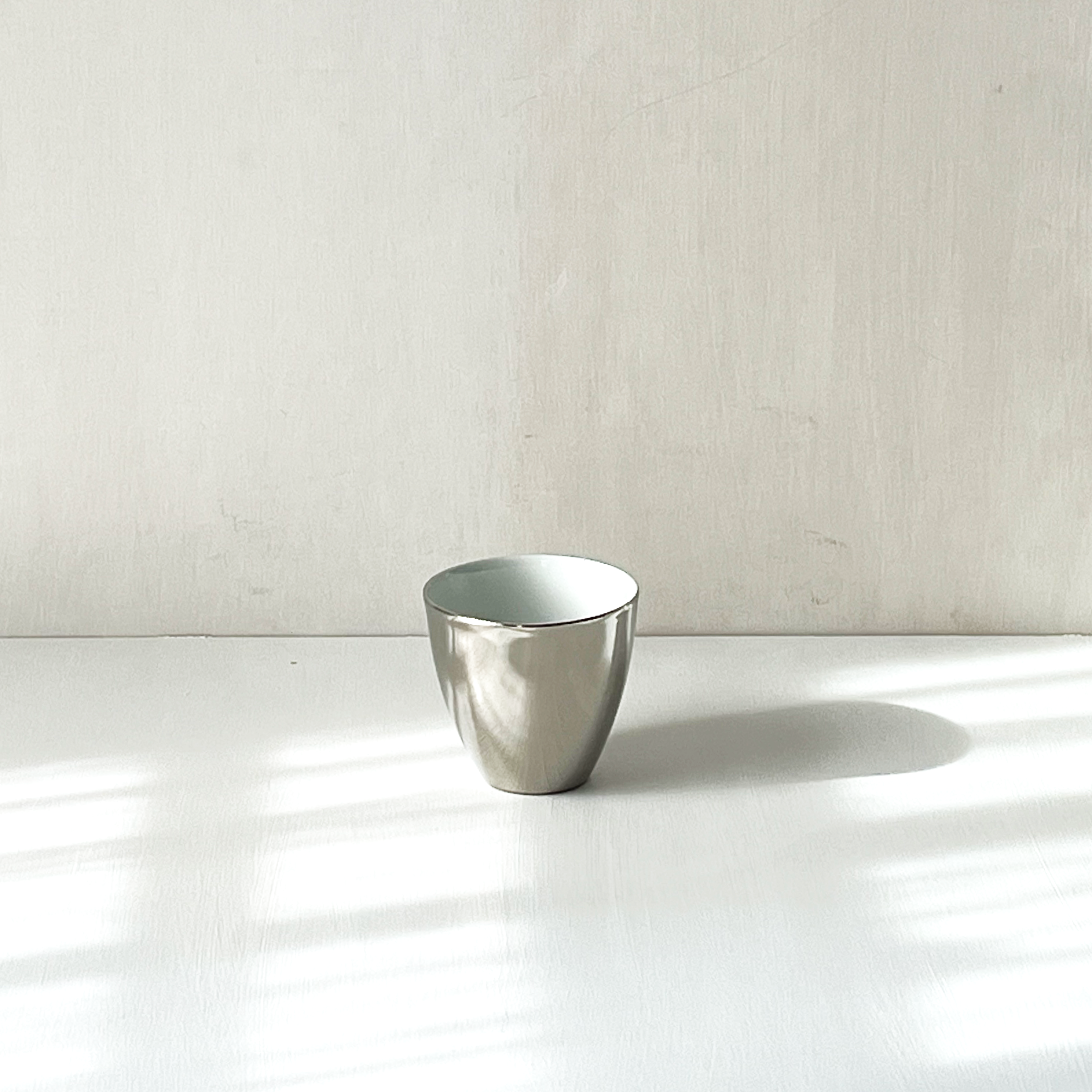 Large Cup, Platinum & Porcelain
