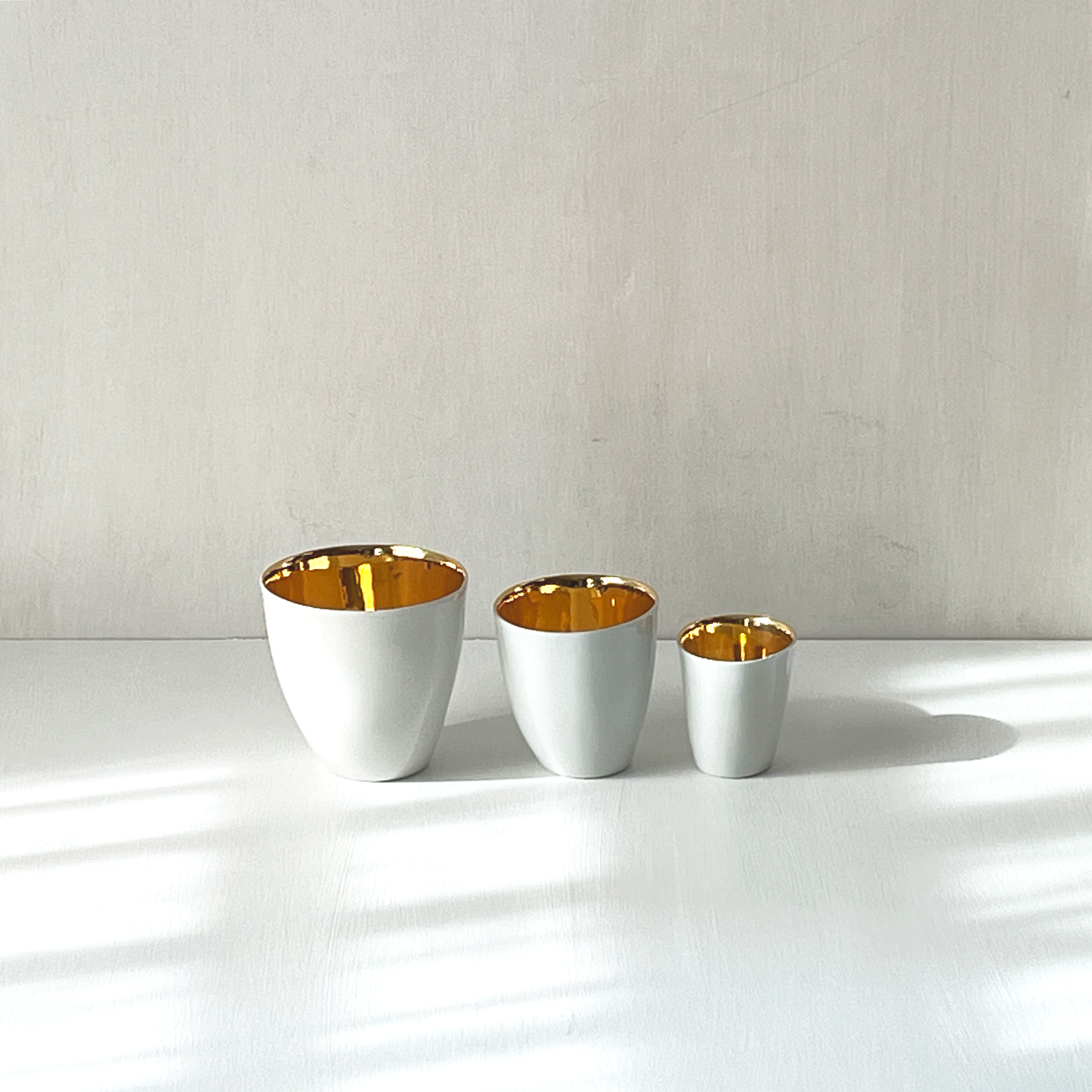 Large Cup, Gold & Porcelain