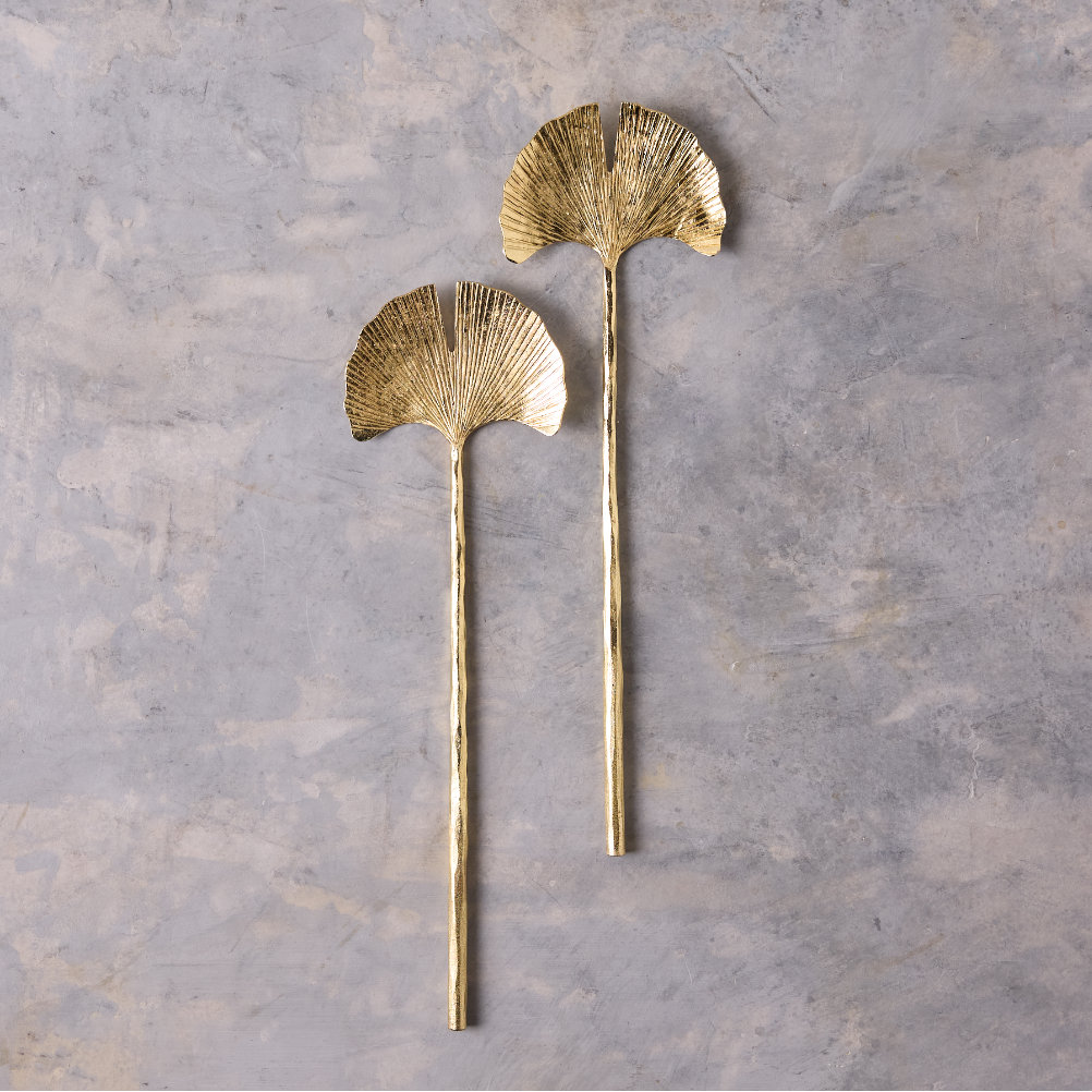 Gingko Gold Salad Servers