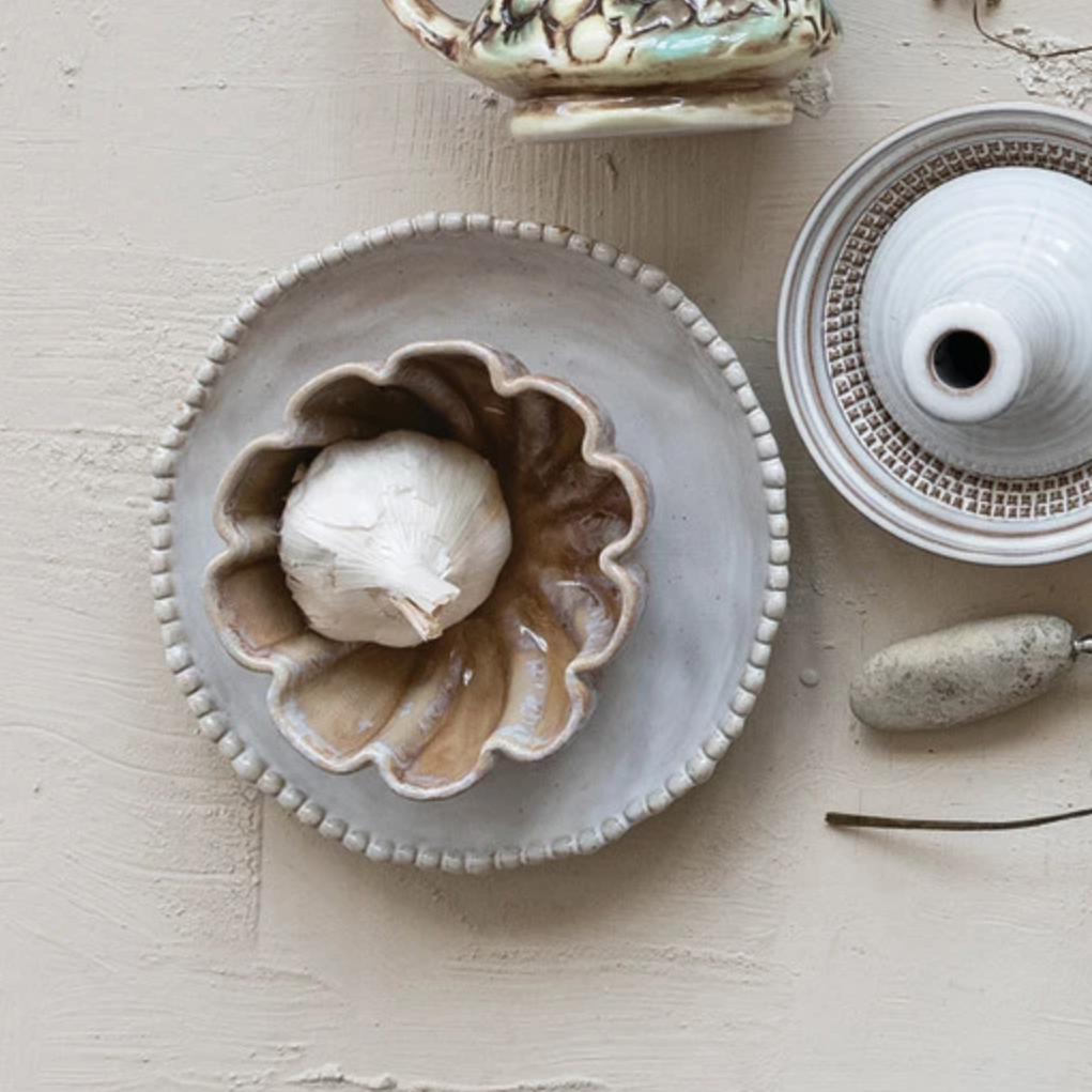 Hobnail Shallow Bowl