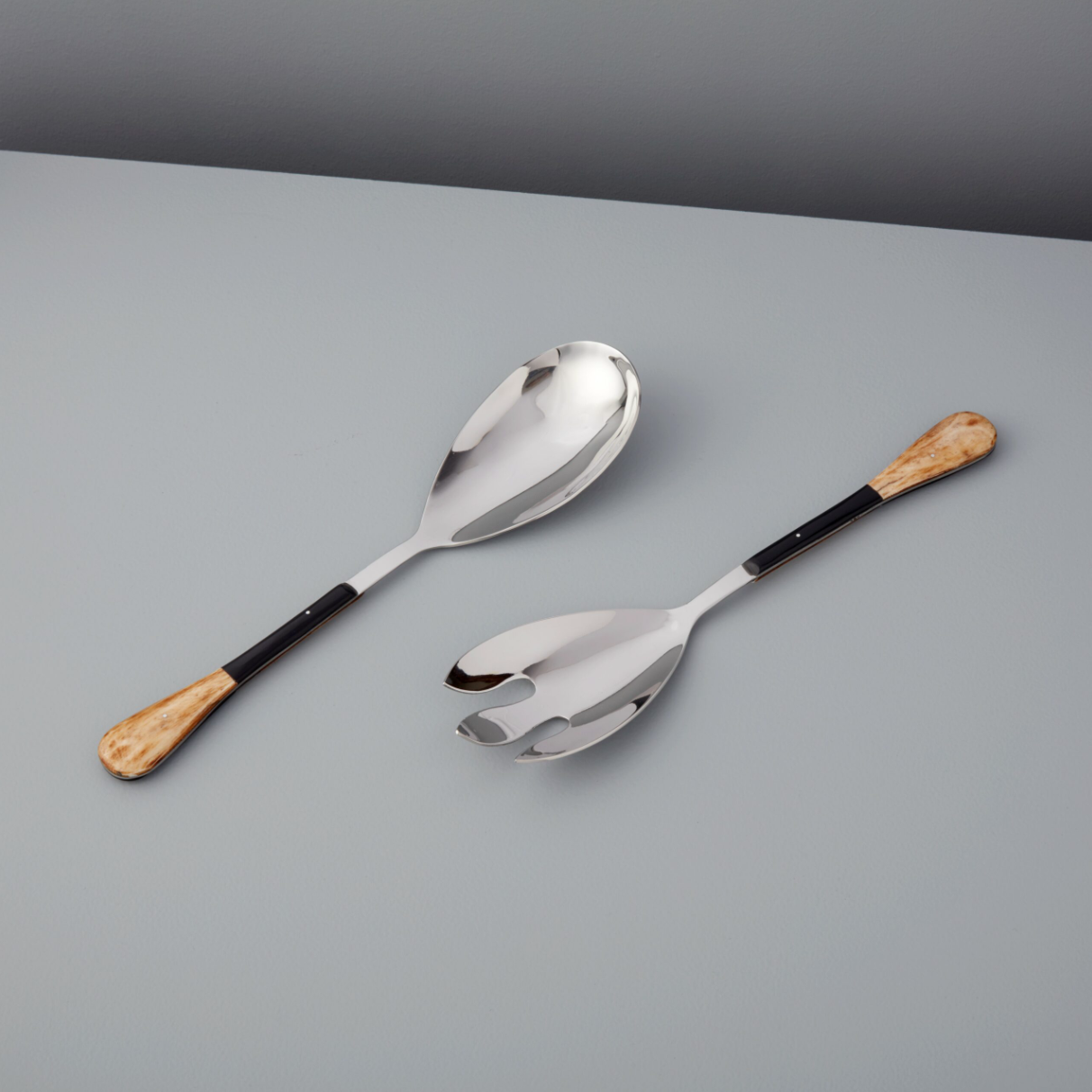 Horn & Stainless Serving Set
