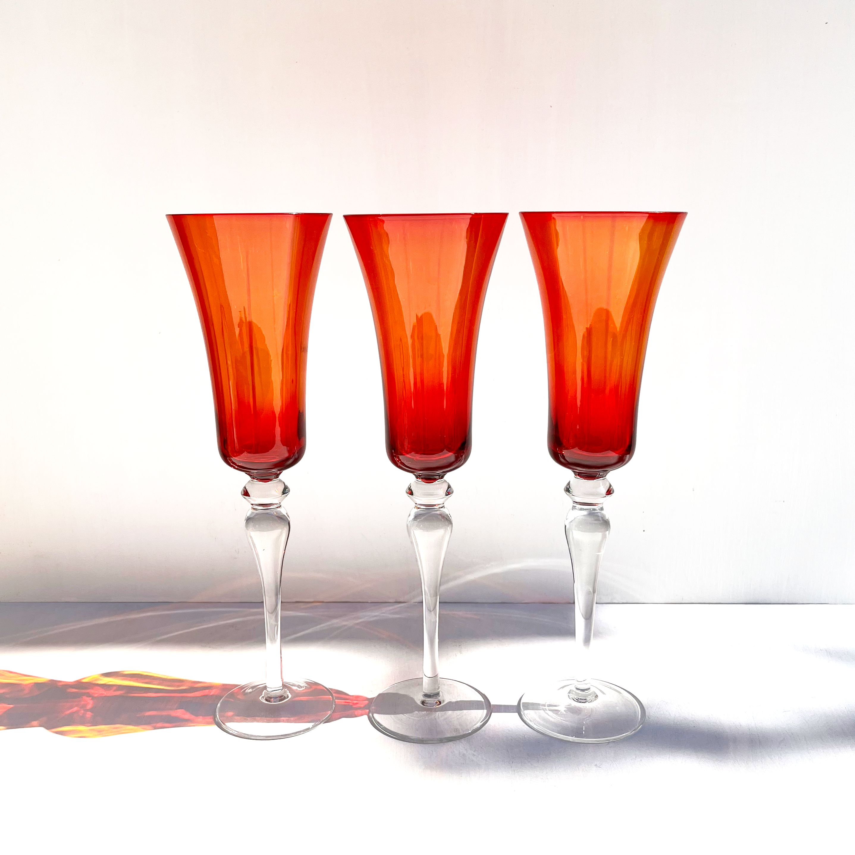 Vintage Champagne Flutes