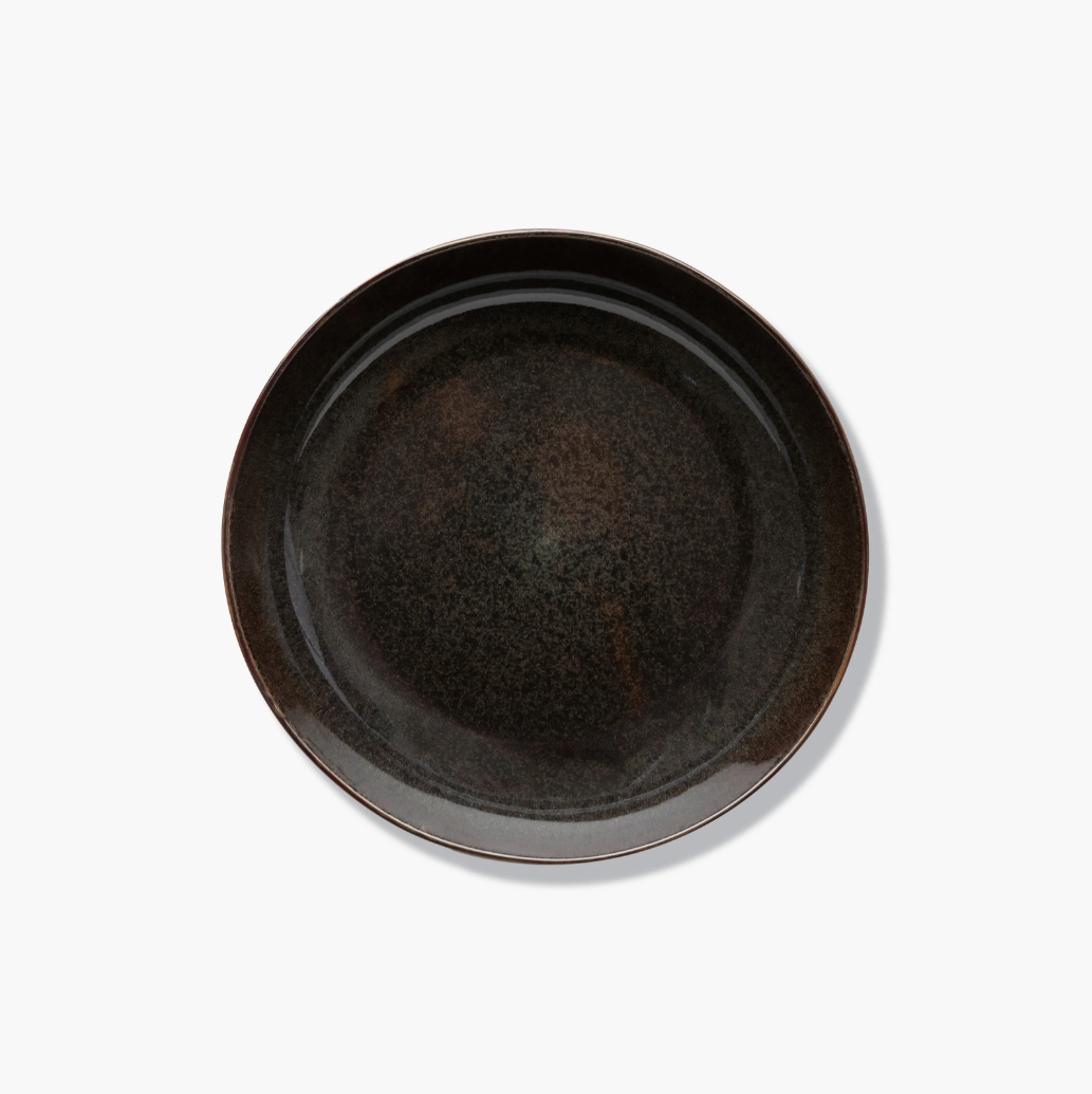 Indigray Earthenware Serving Bowl