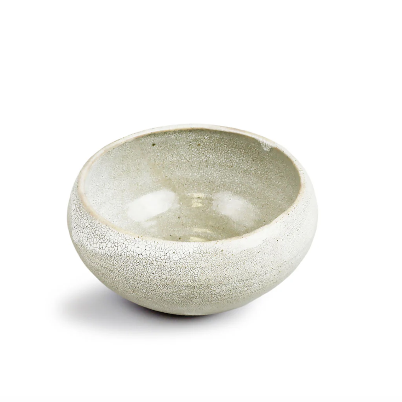 Ivory Crackle Matcha Bowl