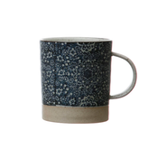 Hand Stamped Jumbo Stoneware Mugs