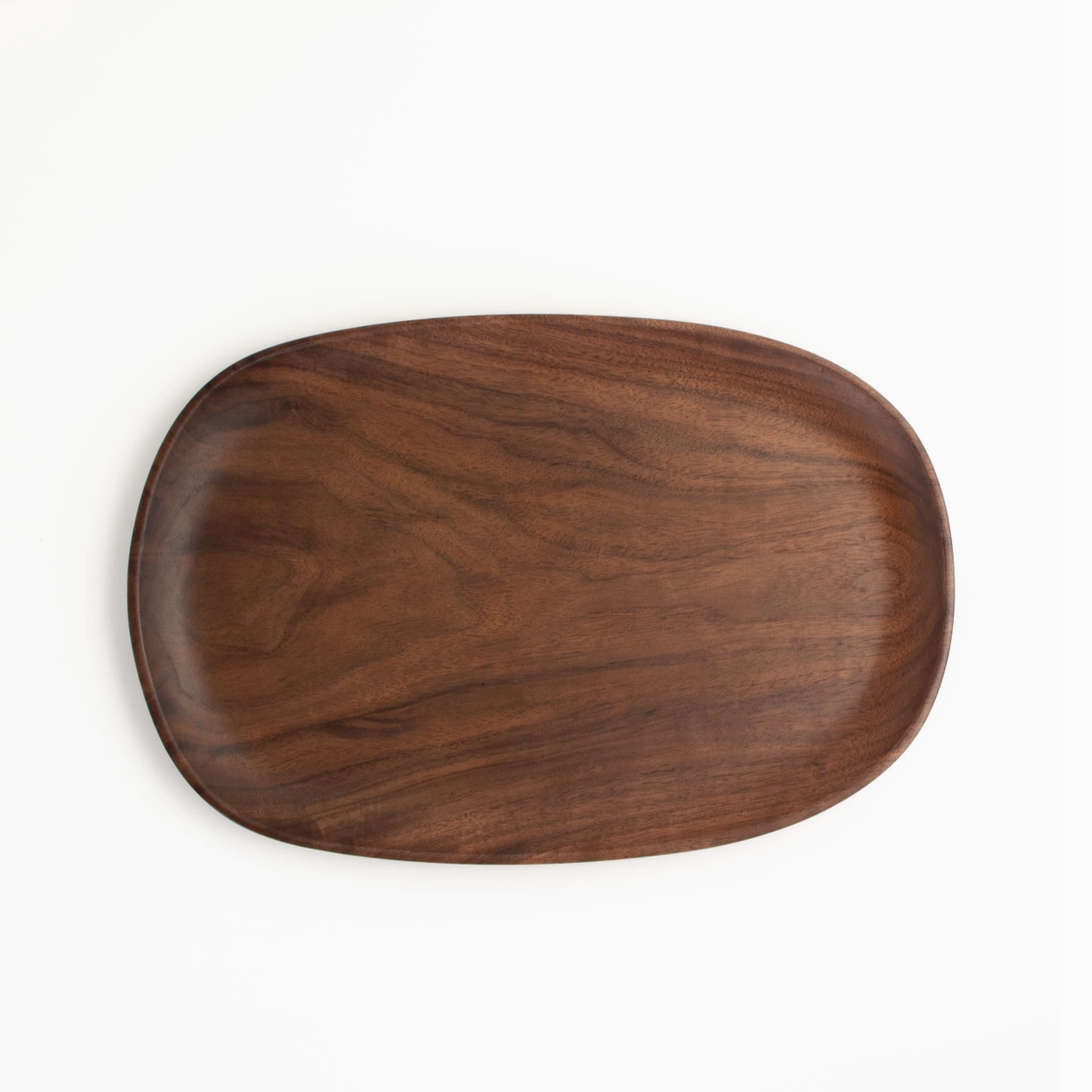 Large Walnut Pebble Tray
