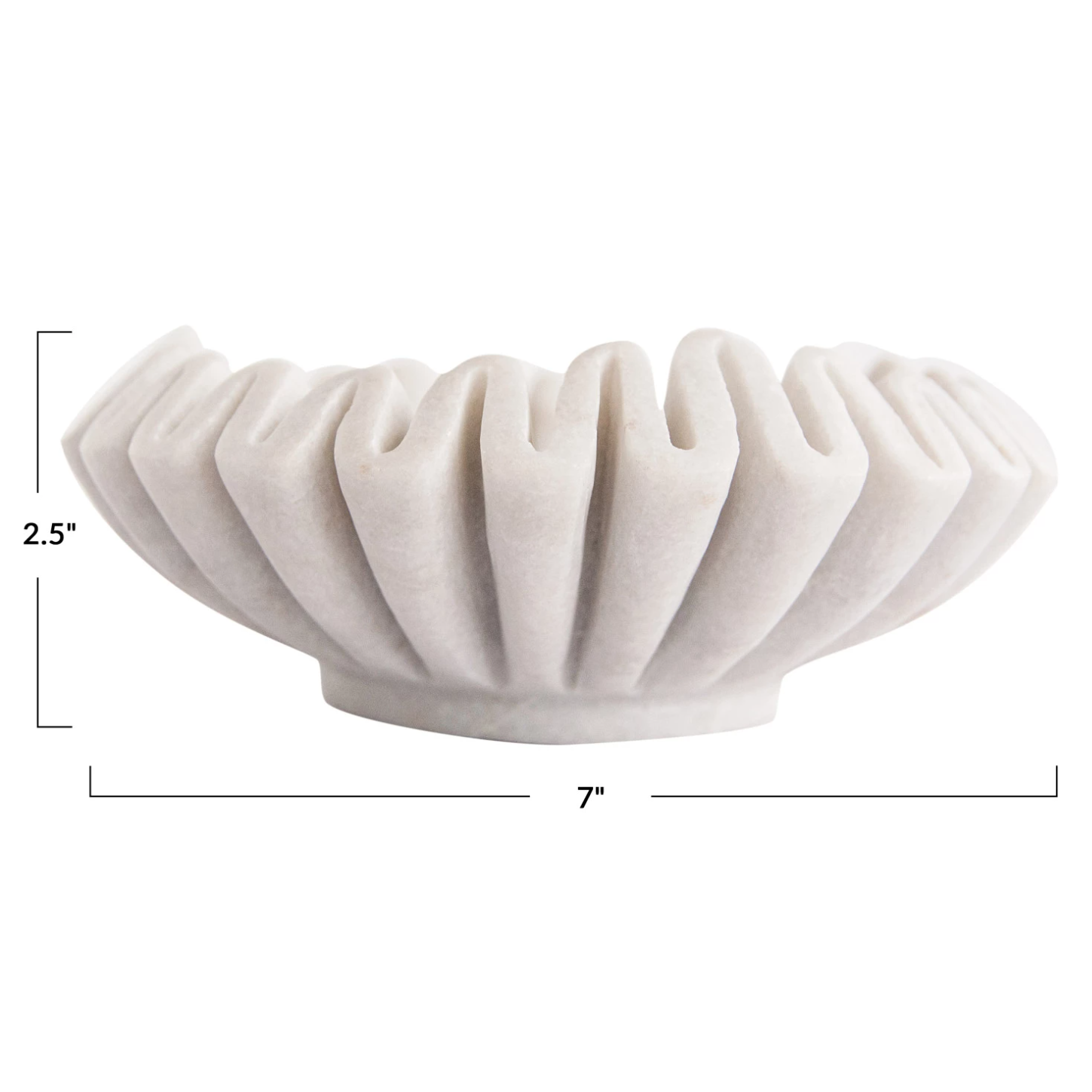 Marble Fluted Dish