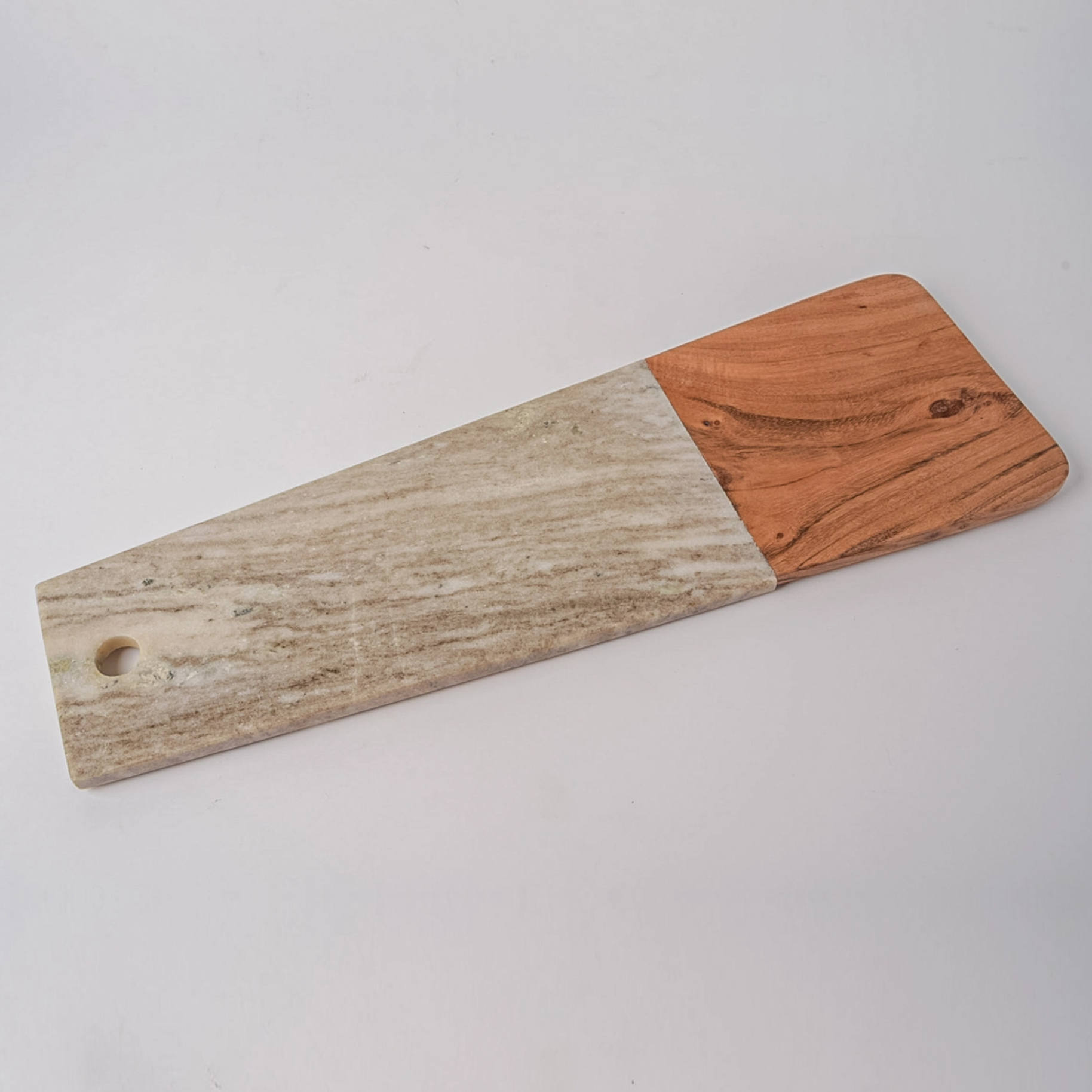 Marble & Acacia Wood Long Board