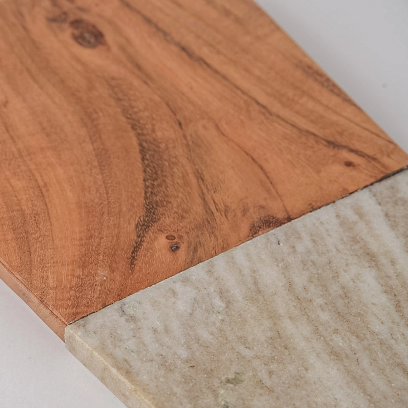 Marble & Acacia Wood Long Board