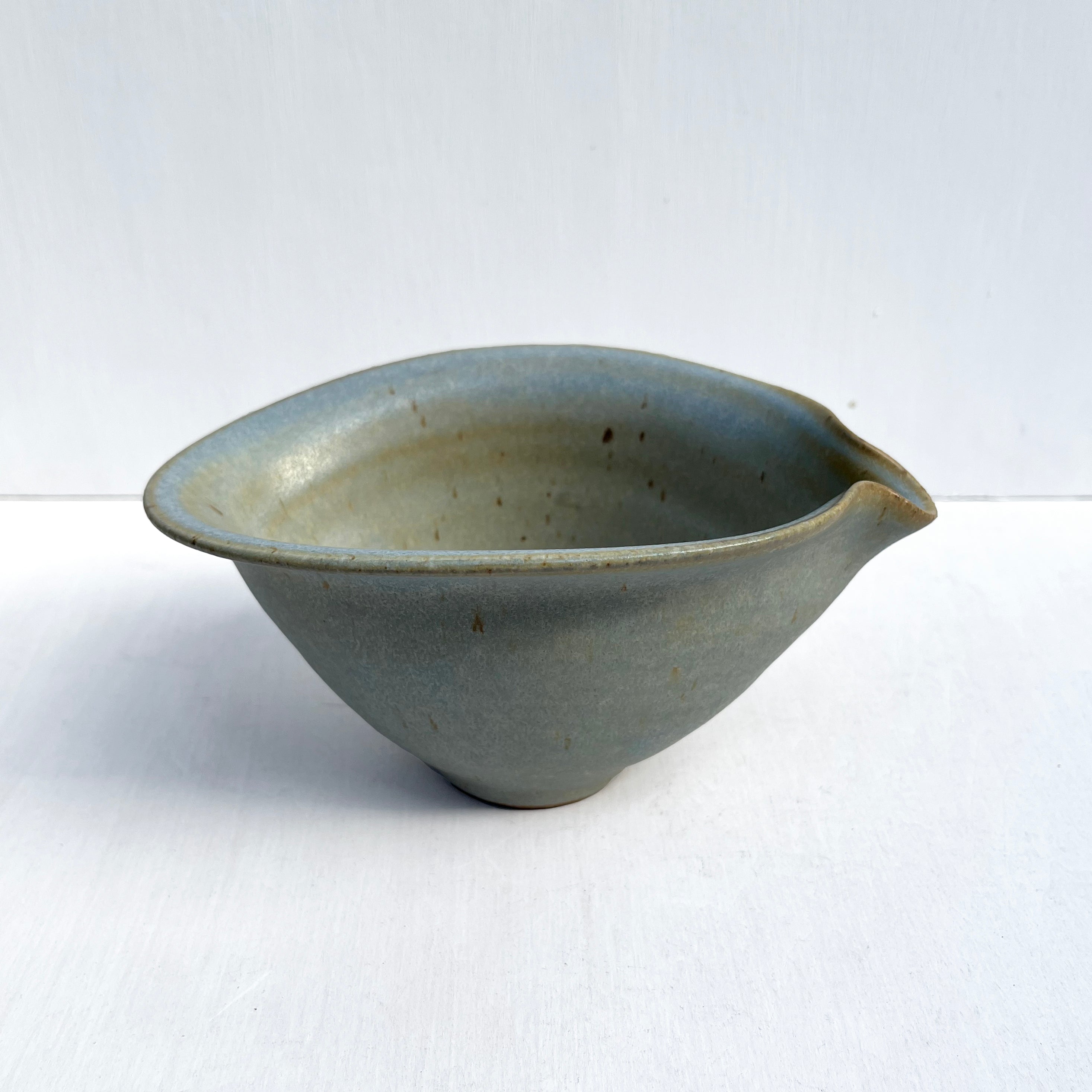 Pale Blue Matcha Bowl with Spout