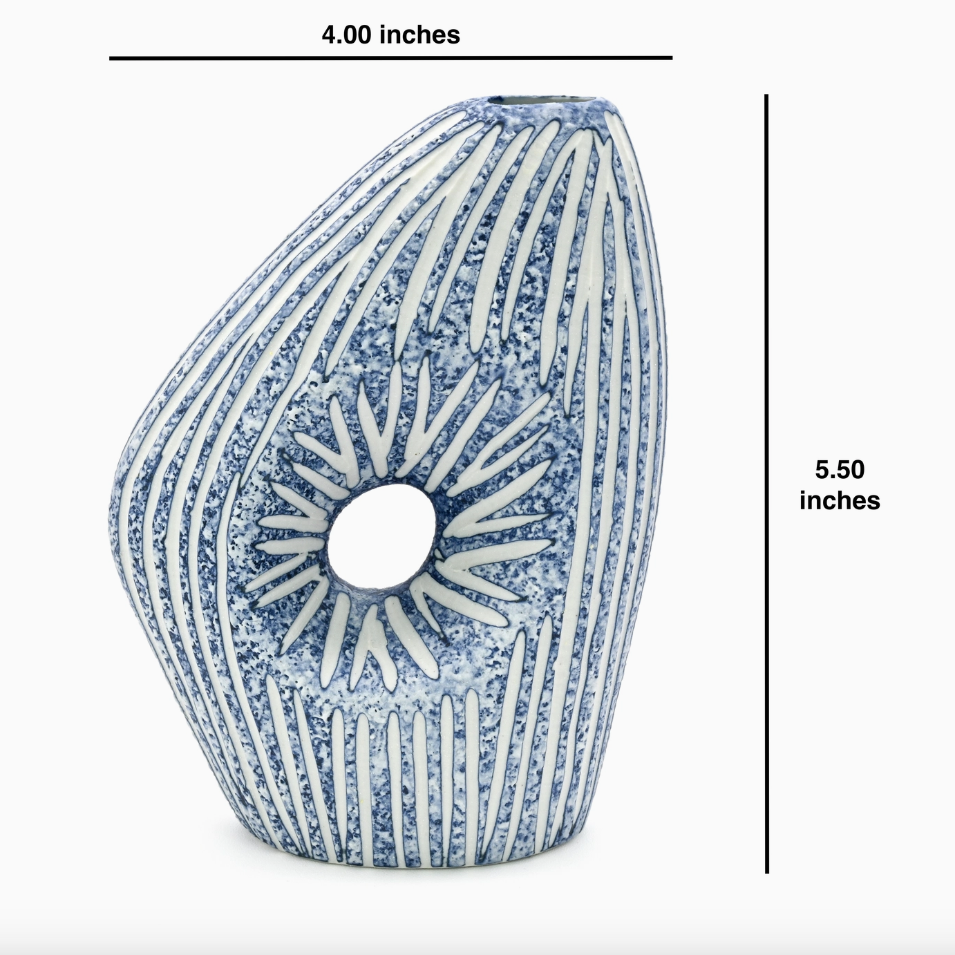 Mini Arch Bud Vase, Blue