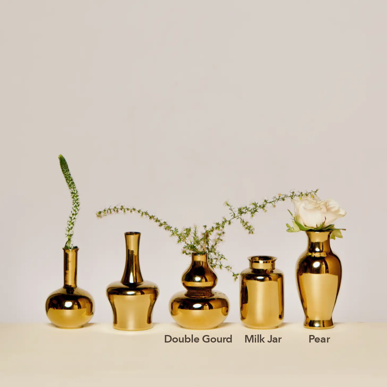 Mini Metallic Gold Vase