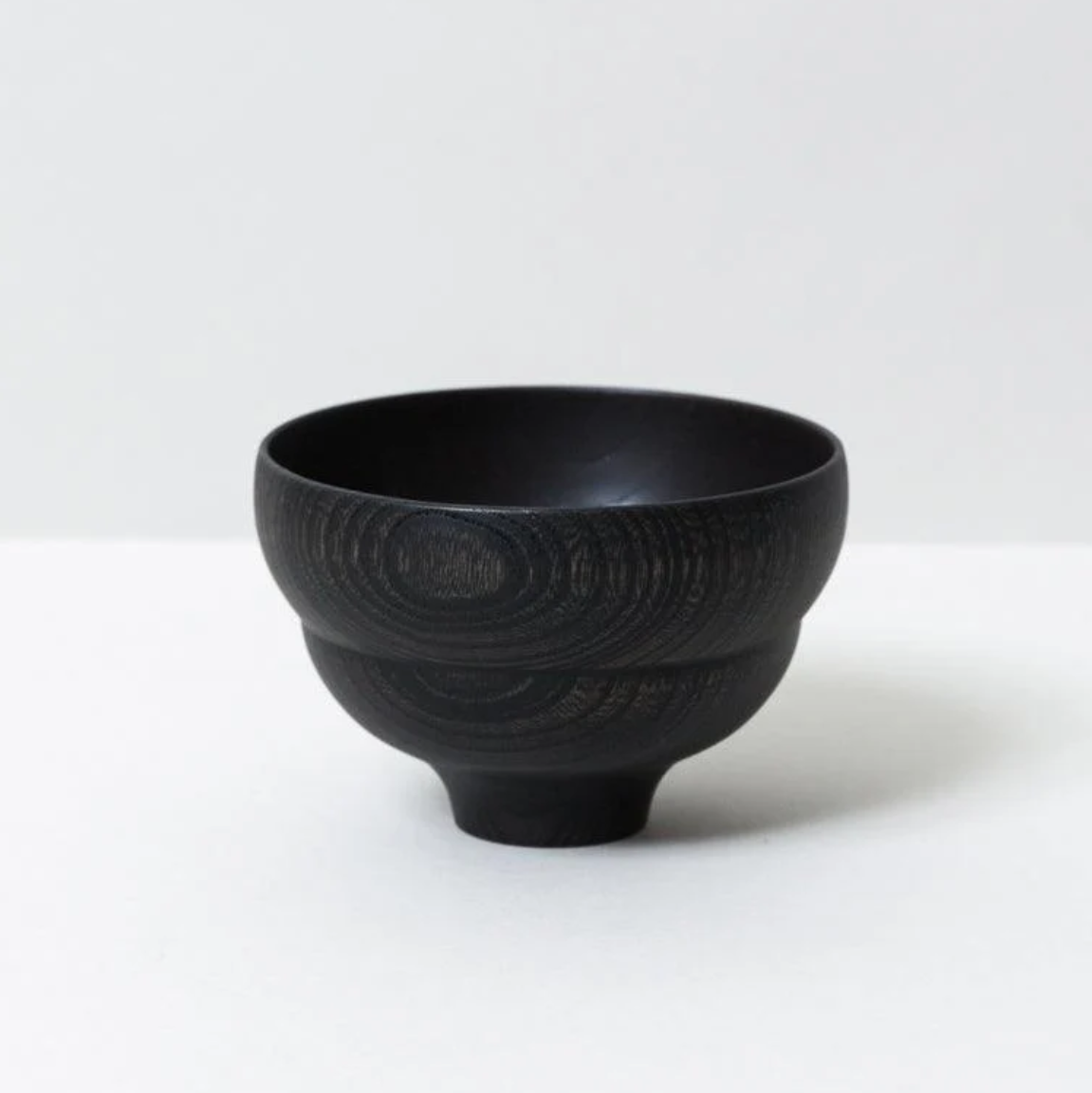 Tsumugi Mokko Wooden Bowl, Black