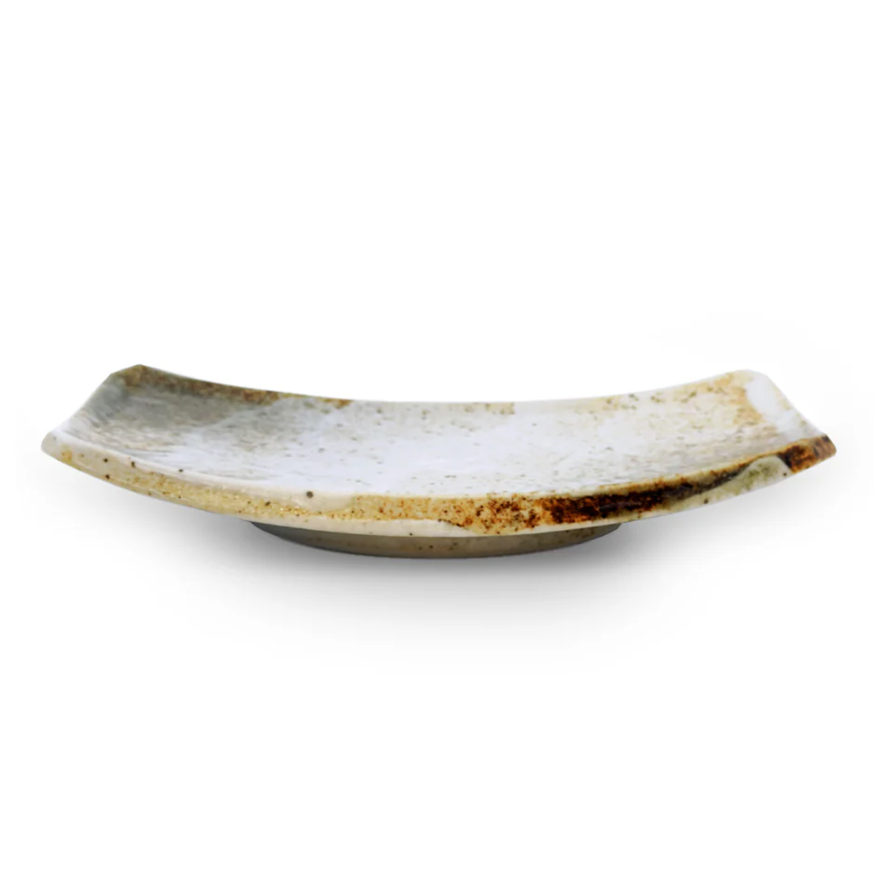 Moss White Rectangle Plate