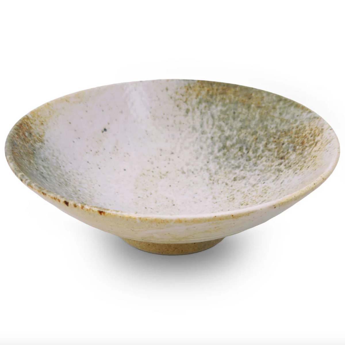 Moss White Serving Bowl
