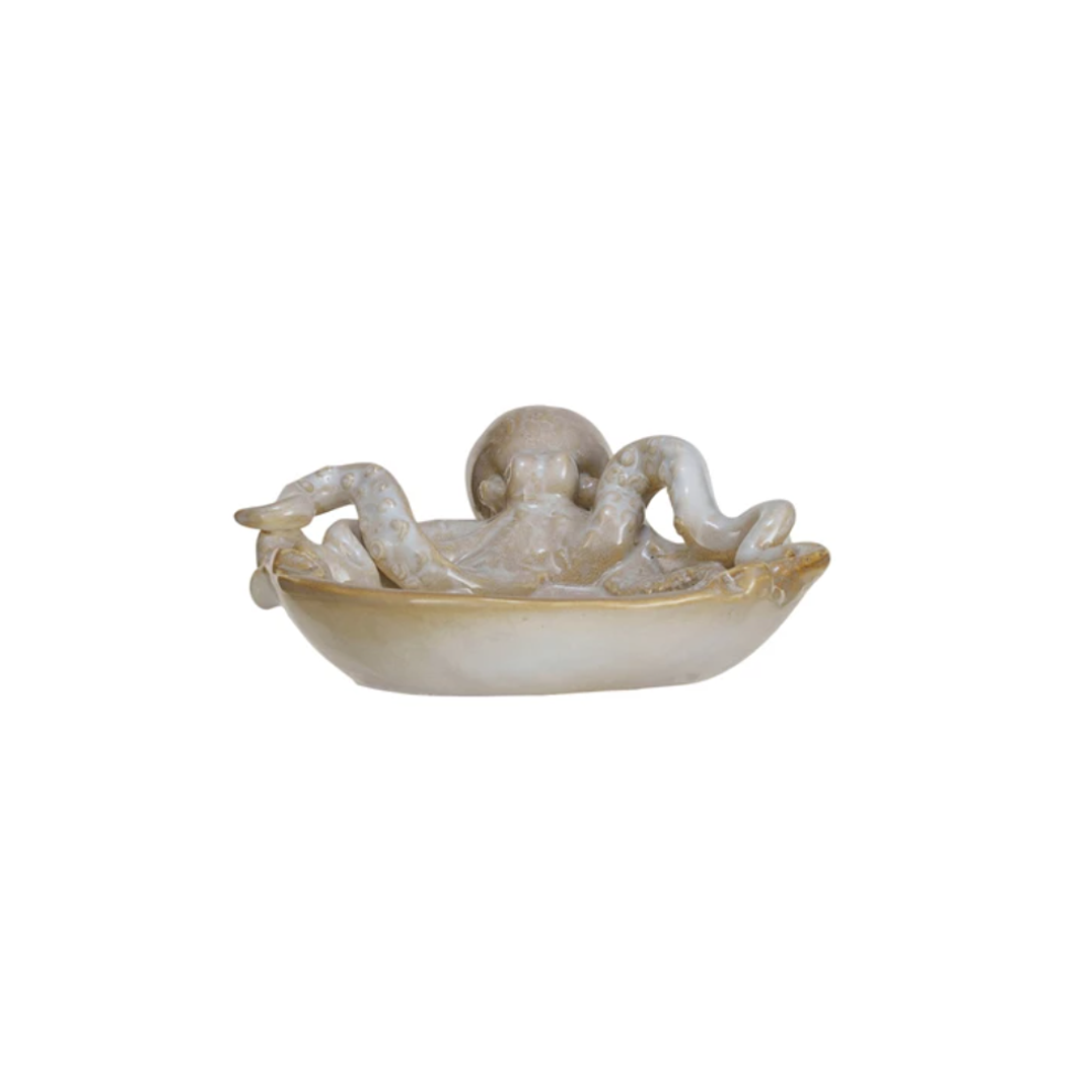 Stoneware Octopus Bowl, Small