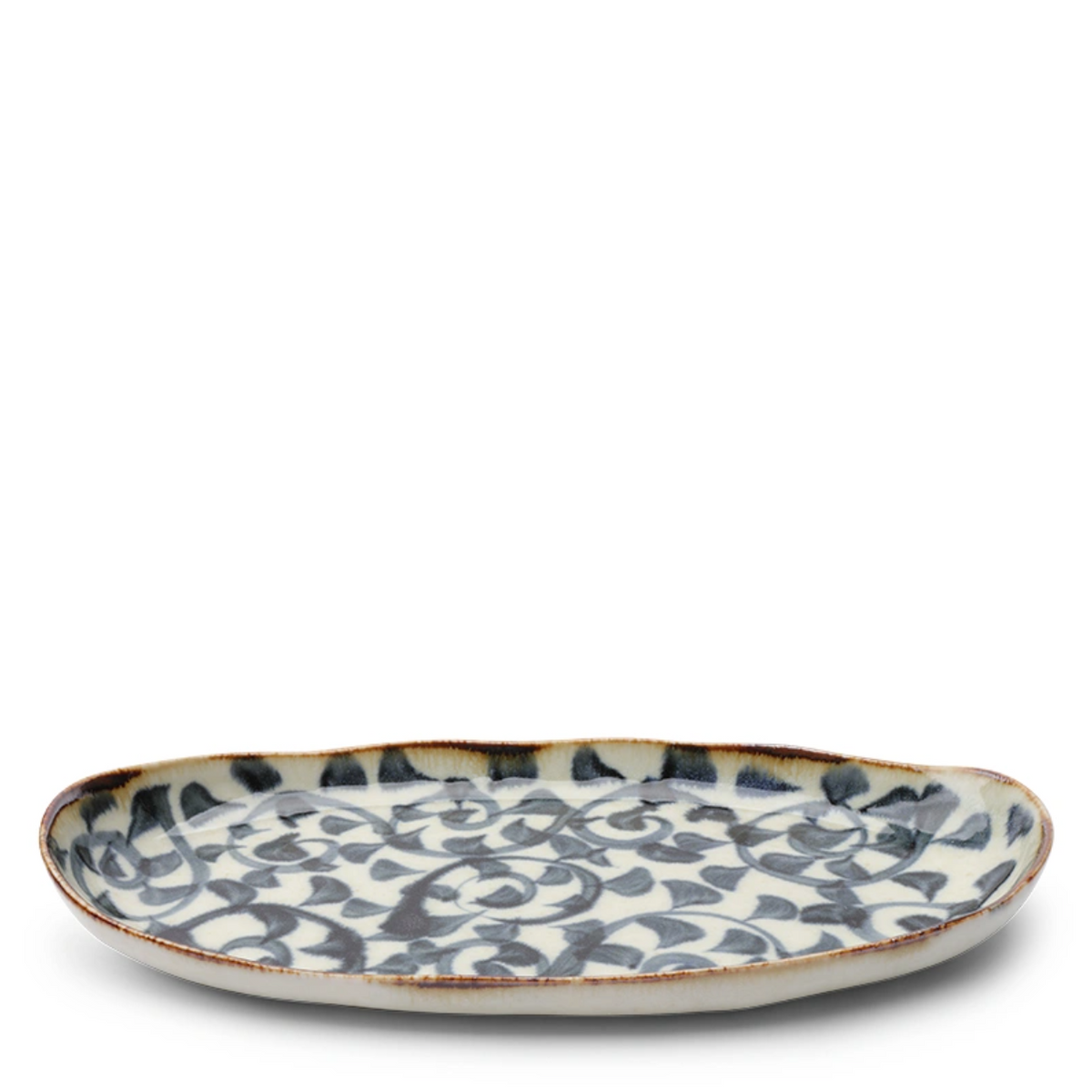 Octopus Vine Oval Serving Plate