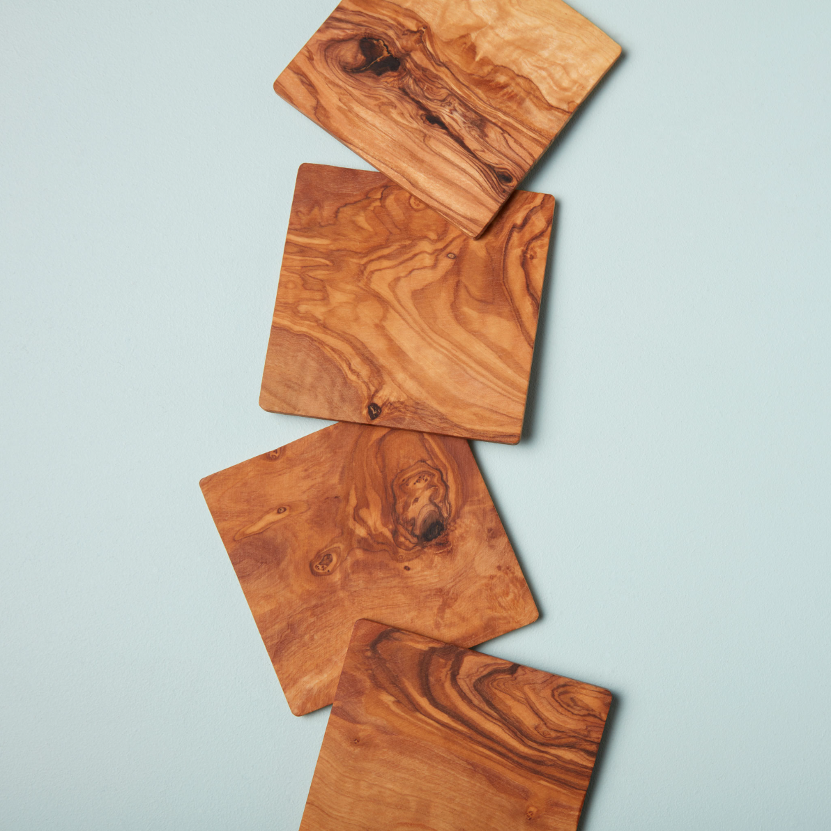 Olive Square Coasters Set of 4