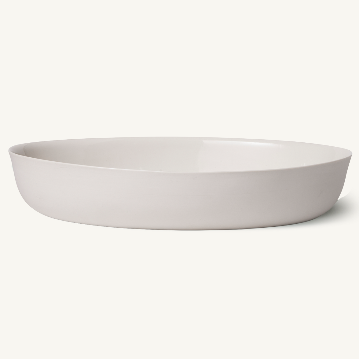 Matte Oval Baker, Milk