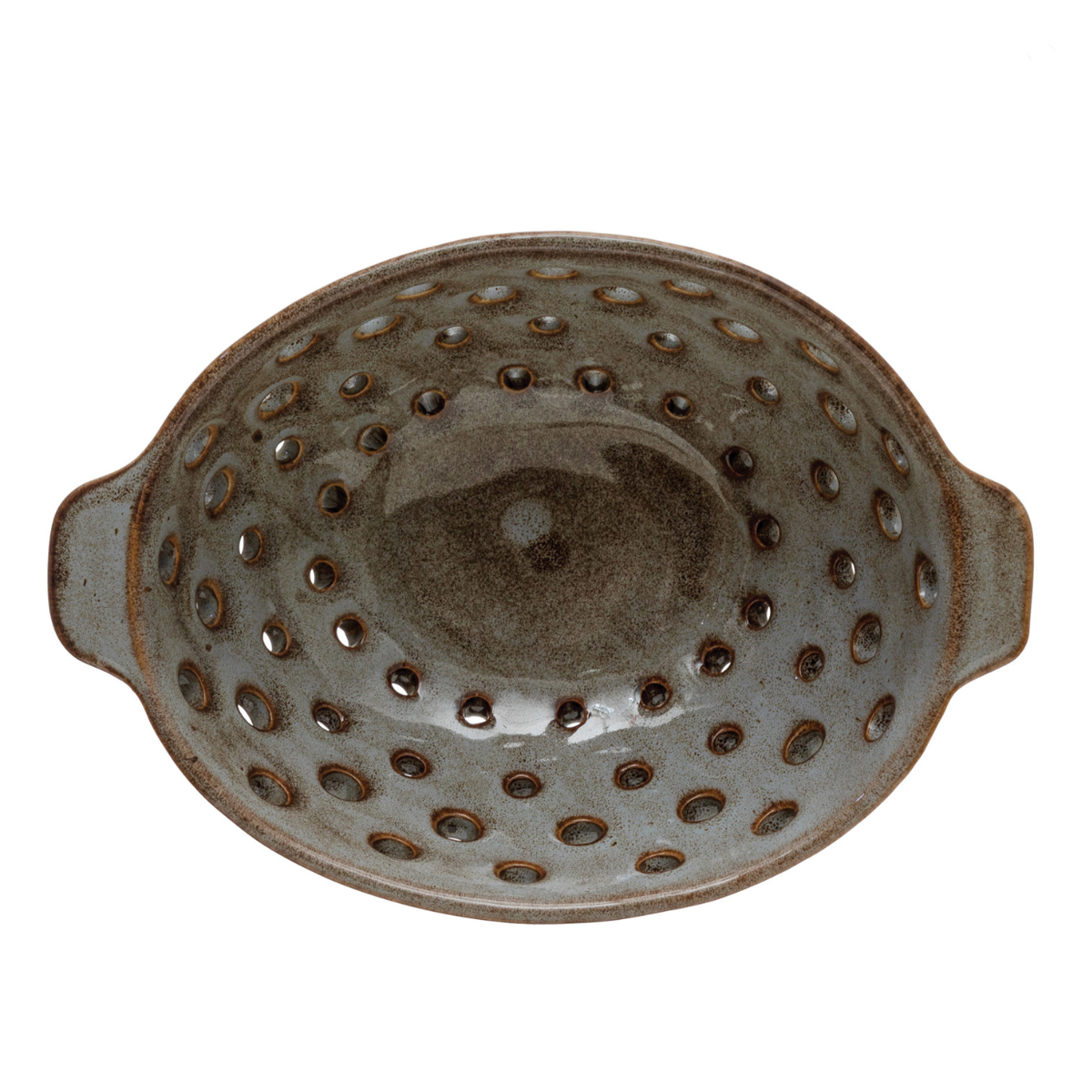 Stoneware Oval Berry Bowl
