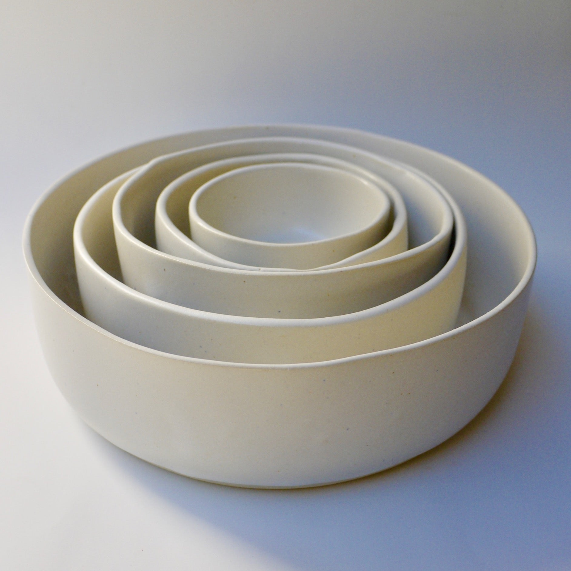 Handmade Nesting Bowls, Set of 5