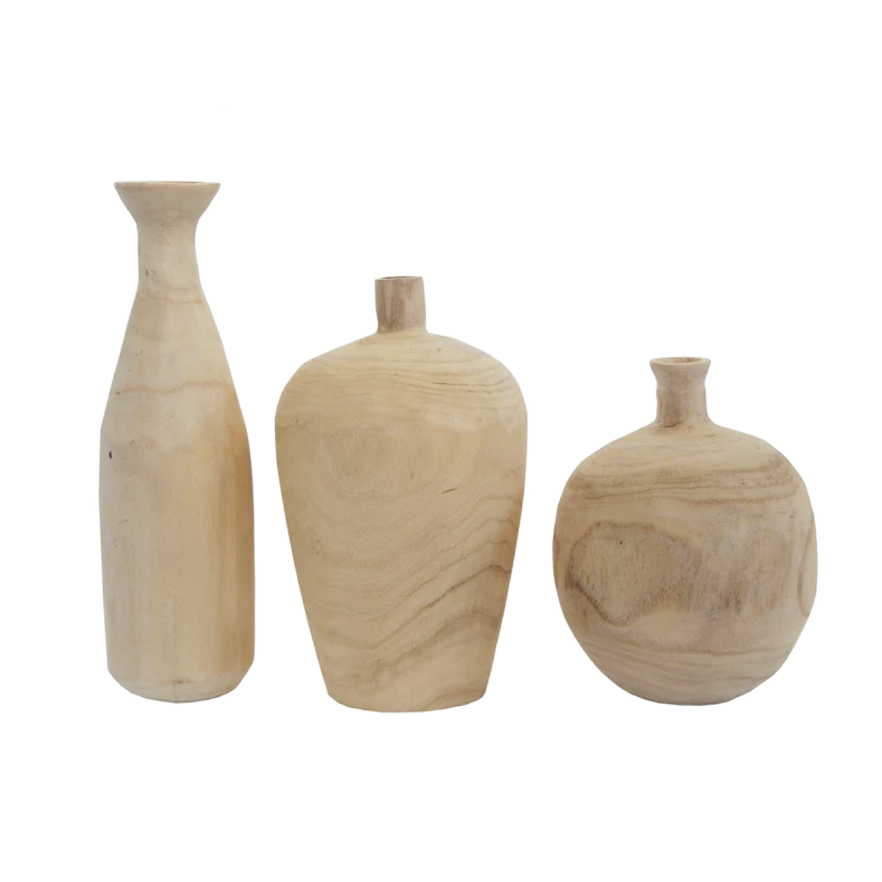 Paulownia Wood Vase, Small