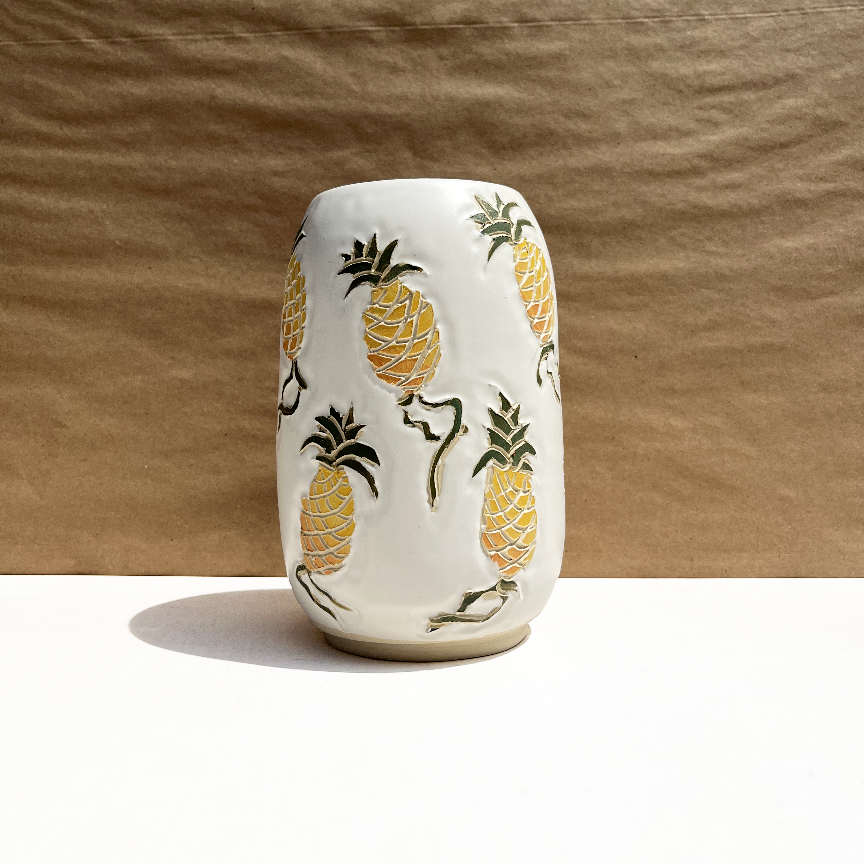 Pineapple Carved Vase