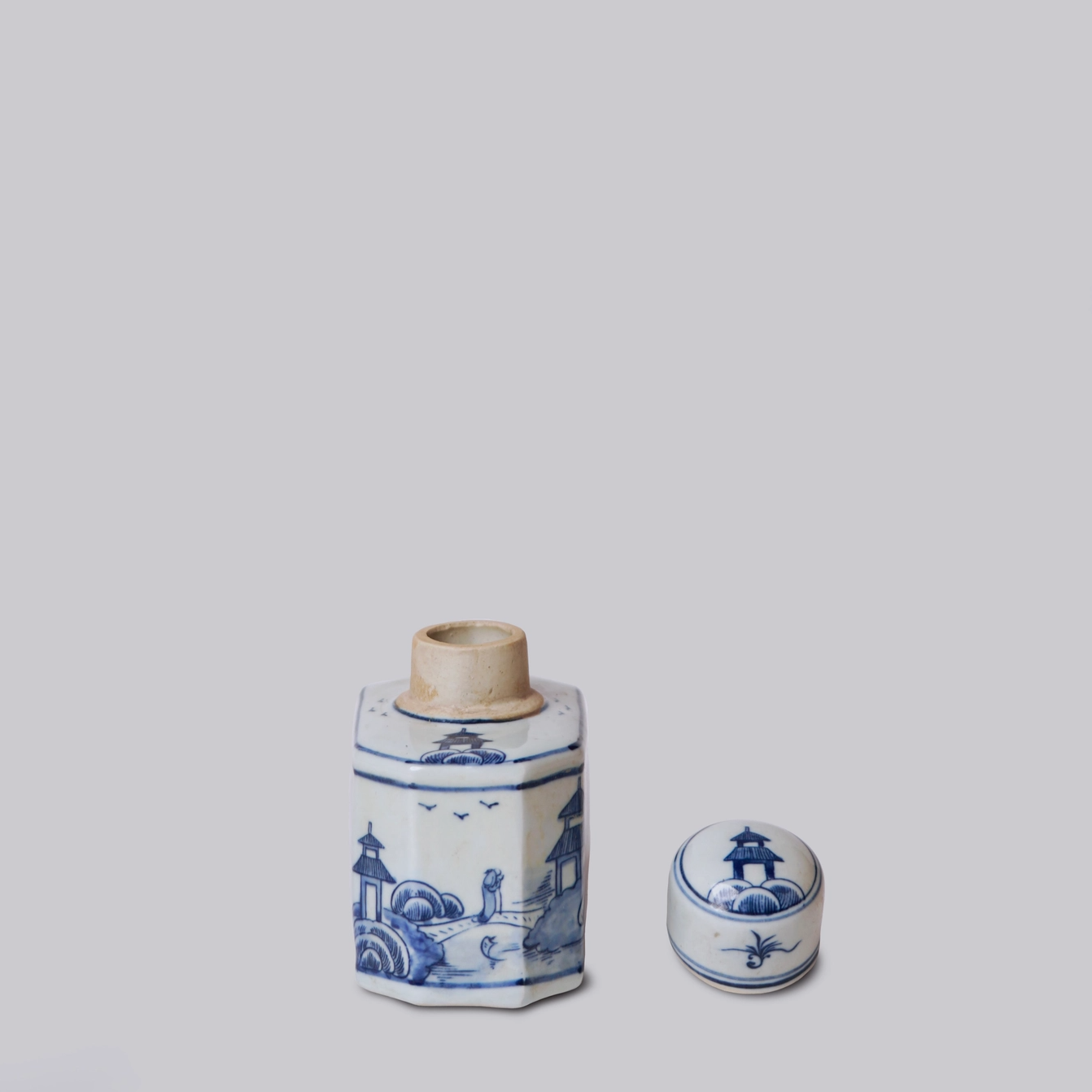 Porcelain Landscape Caddy