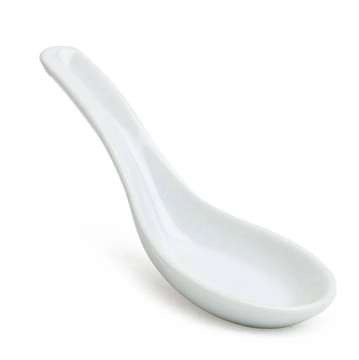 Porcelain Soup Spoon, White