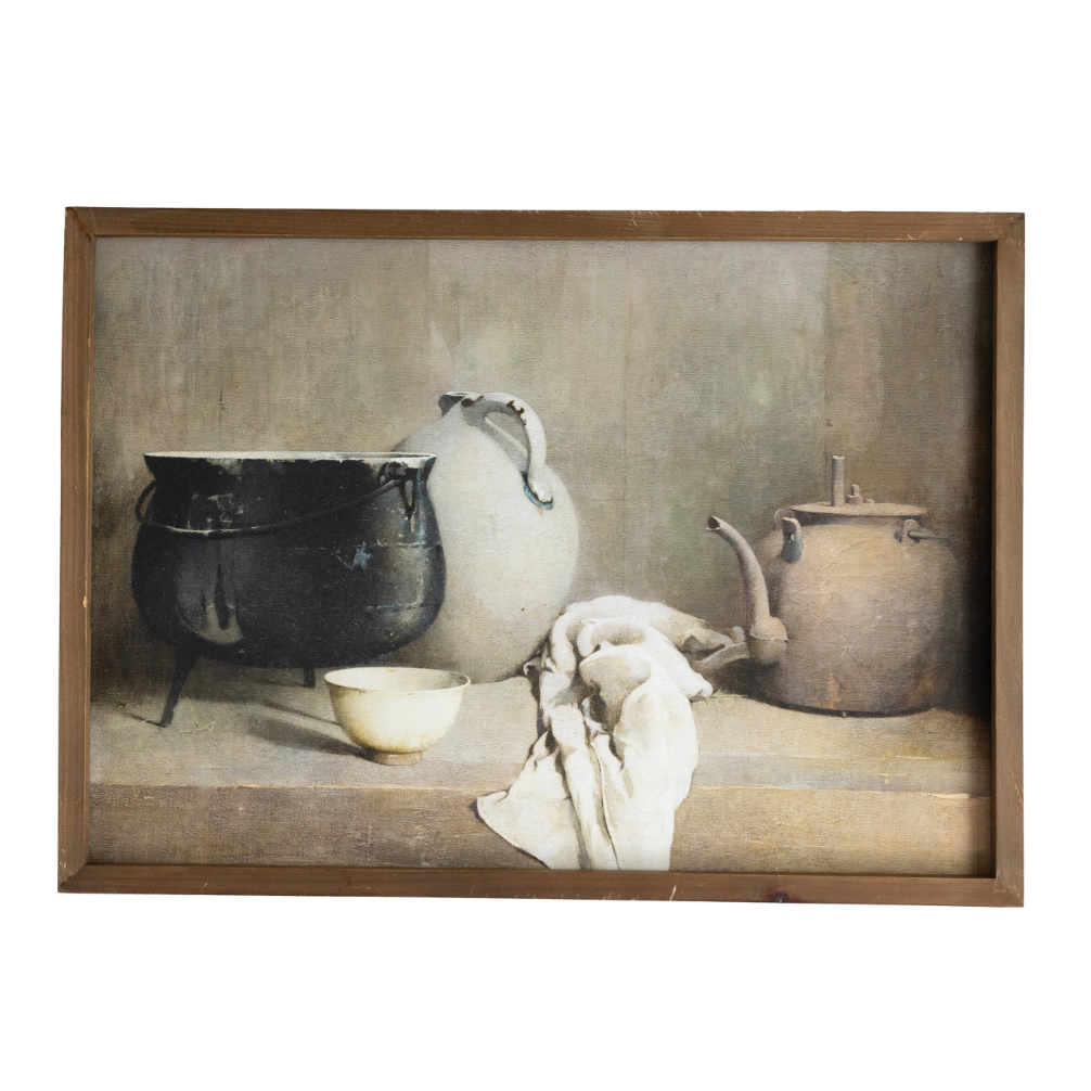 Framed Pottery Still Life