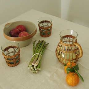 Rattan Tall Pitcher