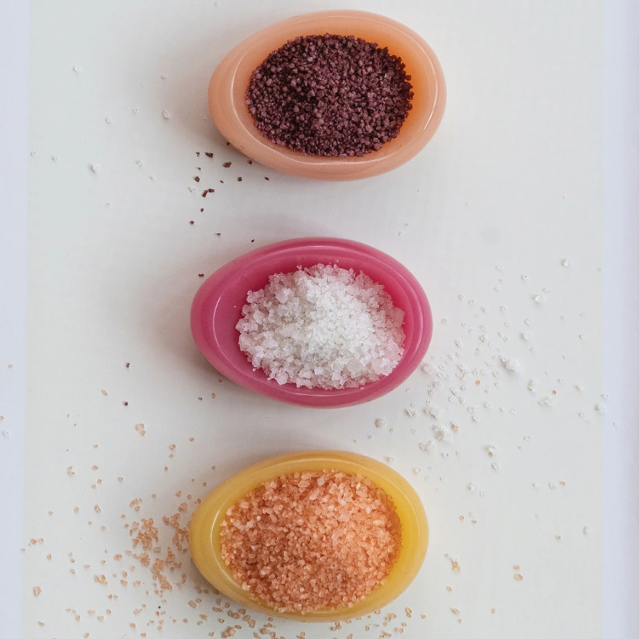 Marbled Resin Salt Cellar, Set of 3