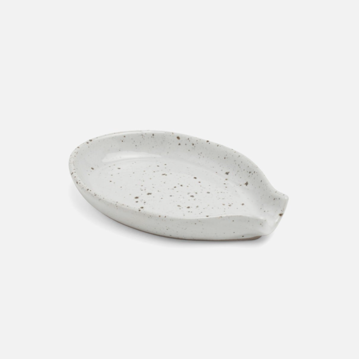 White Salt Glazed Spoon Rest, Set of 3