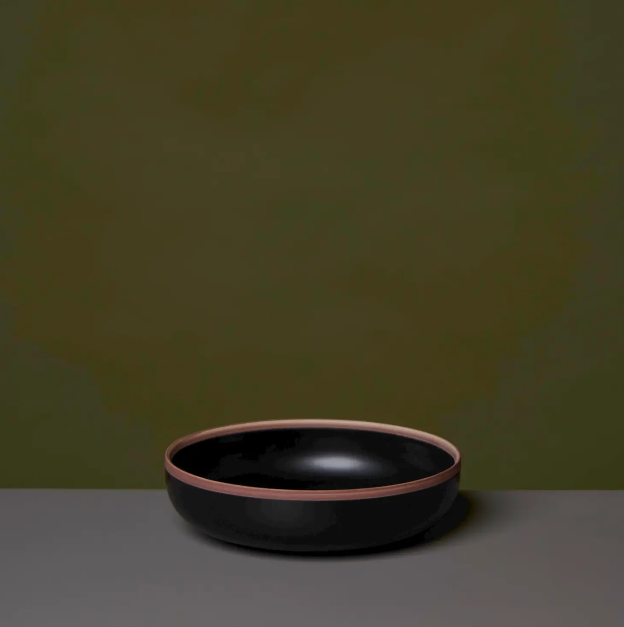 Porcelain Nesting Bowls, Matte Black