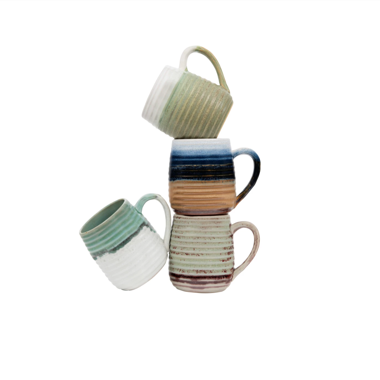 Four Seasons Glazed Stoneware Mug