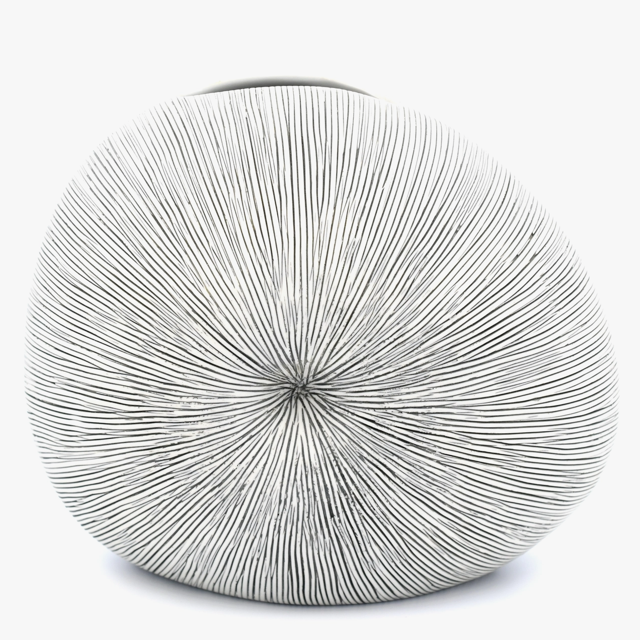 Handmade Seashell Vase, Medium, Gray