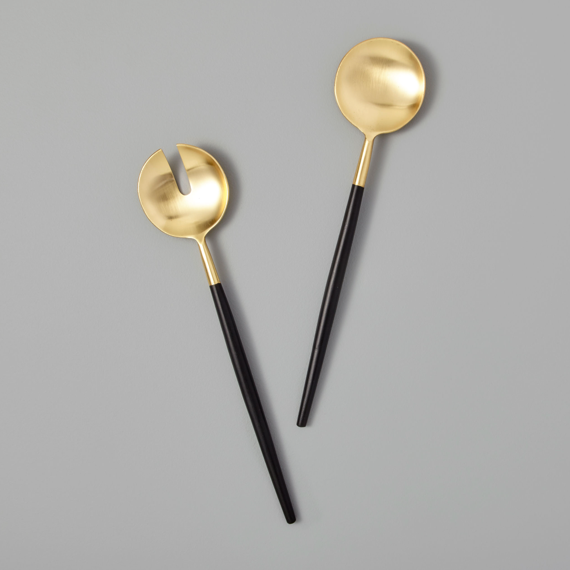 Serving Set in Black and Gold