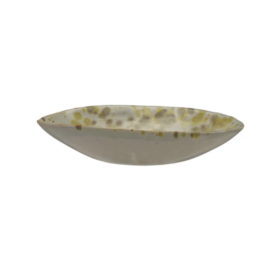 Cream Speckled Dish