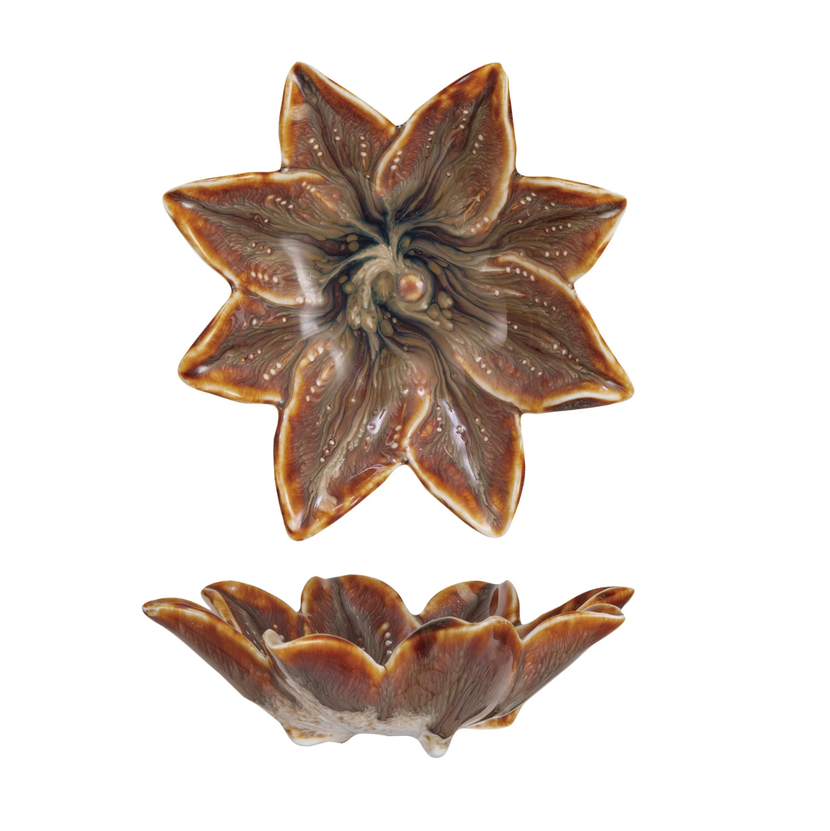 Stoneware Flower Dish