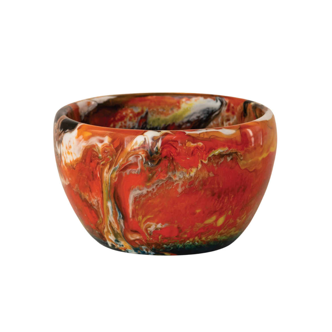 Marbled Sunset Resin Bowl