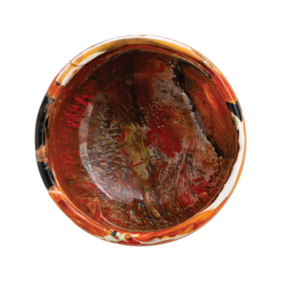 Marbled Sunset Resin Bowl